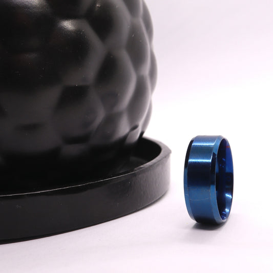 Graveerbare Ring Blauw Sfeerbeeld